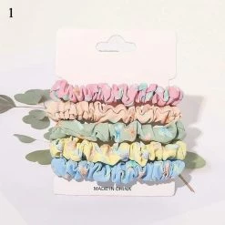 Kinky Cloth 1 Set Candy Color Hair Ties