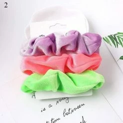 Kinky Cloth 1 Set Candy Color Hair Ties