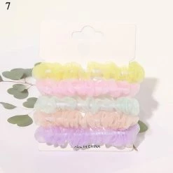 Kinky Cloth 1 Set Candy Color Hair Ties