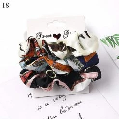 Kinky Cloth 1 Set Candy Color Hair Ties