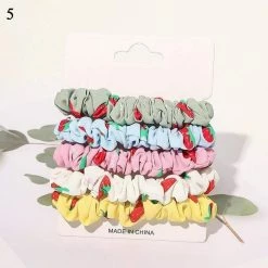 Kinky Cloth 1 Set Candy Color Hair Ties