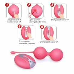 Kinky Cloth Vibrators Remote Control Kegels Vibrator Balls