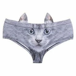 Kinky Cloth Kittens 3D Animal Face Panties
