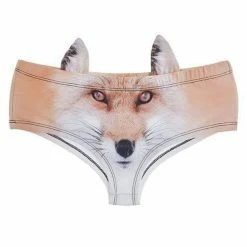 Kinky Cloth Kittens 3D Animal Face Panties