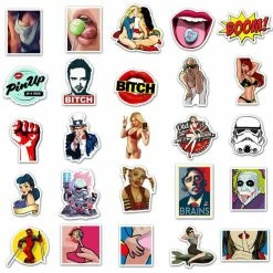 Kinky Cloth 50 Retro Stickers Pack