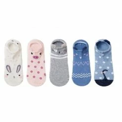Kinky Cloth 5pairs Animal Cotton Socks Kawaii