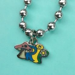 Kinky Cloth 90s Style Aesthetics Necklace Goth