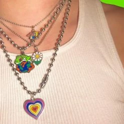 Kinky Cloth 90s Style Aesthetics Necklace Goth