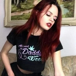 Kinky Cloth All I Need Is Daddy/Mommy And Weed Top DDLG - Daddy / Little