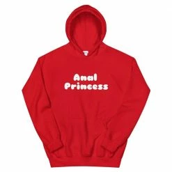 Kinky Cloth BDSM Anal Princess White Hoodie