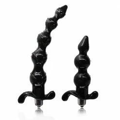 Kinky Cloth Soft Anal Beads Vibrator 10 Kinky Cloth Soft Anal Beads Vibrator