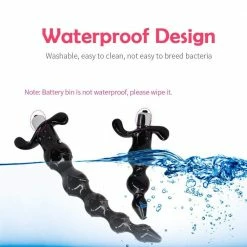 Kinky Cloth Soft Anal Beads Vibrator 12 Kinky Cloth Soft Anal Beads Vibrator