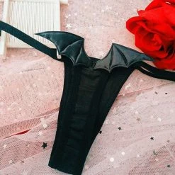 Kinky Cloth Angel Devil Wings Thongs Cosplay
