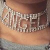 Kinky Cloth DDLG - Daddy / Little Angel Rhinestone Choker