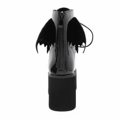 Kinky Cloth Angel Wings Ankle Boots Goth