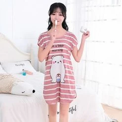 Kinky Cloth Animal Kawaii Print Sleepwear Dress
