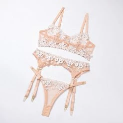 Kinky Cloth Lingerie & Panties Applique Embroidered Underwear Set 17 Kinky Cloth Lingerie & Panties Applique Embroidered Underwear Set