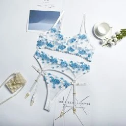 Kinky Cloth Lingerie & Panties Applique Embroidered Underwear Set 20 Kinky Cloth Lingerie & Panties Applique Embroidered Underwear Set