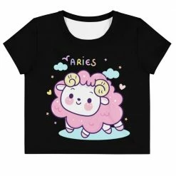 Kinky Cloth Aries Pastel Crop Top Tee Astrology