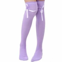Kinky Cloth Baby Doll Ribbon Thigh High Socks Socks & Tights