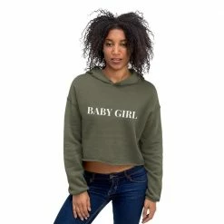 Kinky Cloth Top & Tees Baby Girl Crop Hoodie
