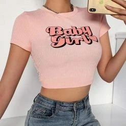 Kinky Cloth Baby Girl Pink Crop Top