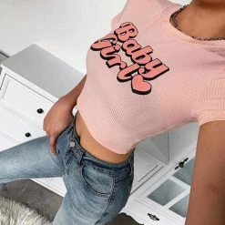 Kinky Cloth Baby Girl Pink Crop Top