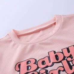 Kinky Cloth Baby Girl Pink Crop Top