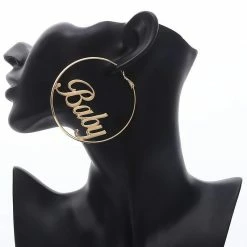 Kinky Cloth Cosplay Baby Hoop Earrings