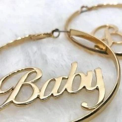 Kinky Cloth Cosplay Baby Hoop Earrings
