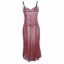 Kinky Cloth Dresses Babydoll Long Transparent Lace Dress