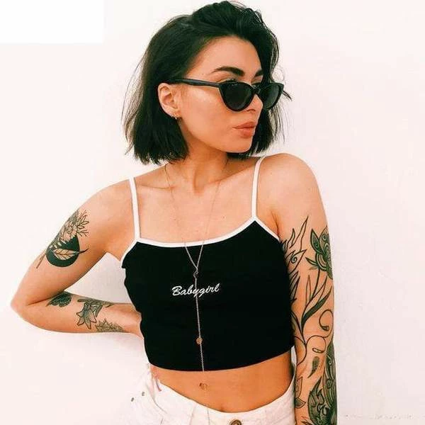 Kinky Cloth ABDL - Adult Baby Babygirl Embroidered Cami Top 2 Kinky Cloth ABDL - Adult Baby Babygirl Embroidered Cami Top