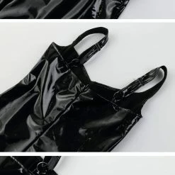 Kinky Cloth BDSM Backless Latex Mini Dress