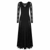 Kinky Cloth Ballroom Dance Long Lace Dress