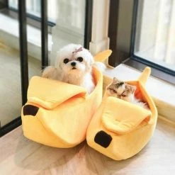 Kinky Cloth Kawaii Banana Pet Bed