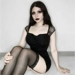 Kinky Cloth Bandage Lace Mesh Top