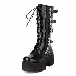 Kinky Cloth Goth Bat Belt Buckle Combat Boots 15 Kinky Cloth Goth Bat Belt Buckle Combat Boots