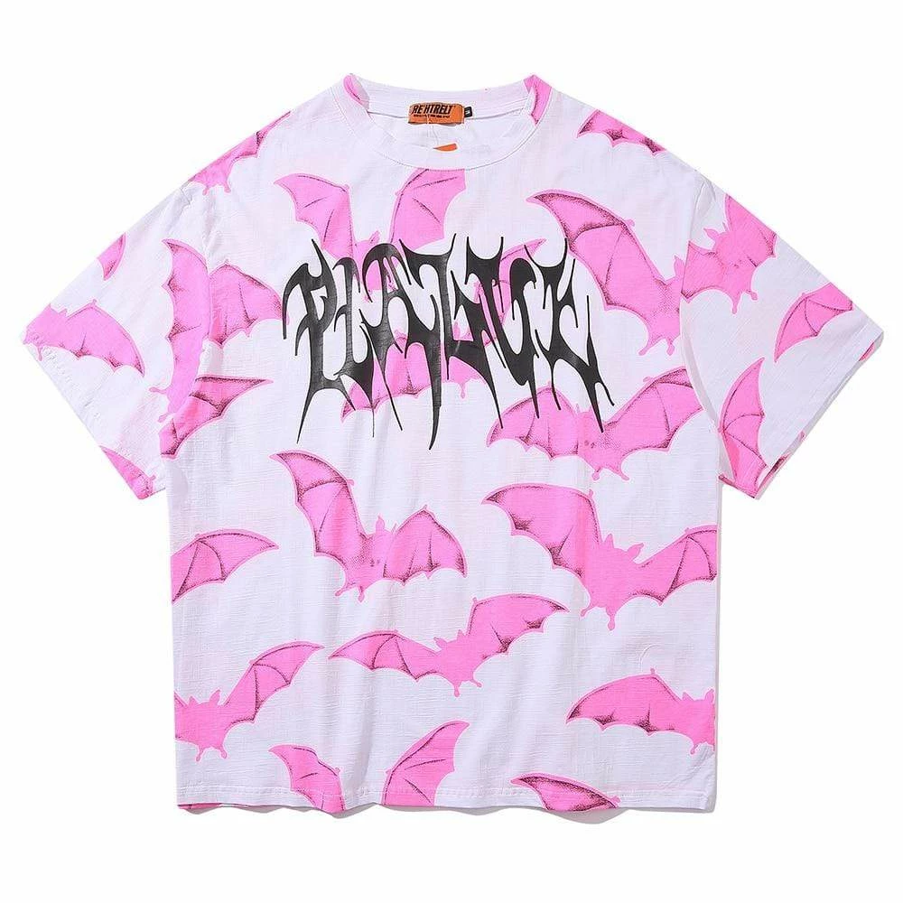 Kinky Cloth Goth Bat Graphic Oversized T-Shirt 6 Kinky Cloth Goth Bat Graphic Oversized T-Shirt