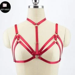 Kinky Cloth BDSM Bra Harness 29 Kinky Cloth BDSM Bra Harness