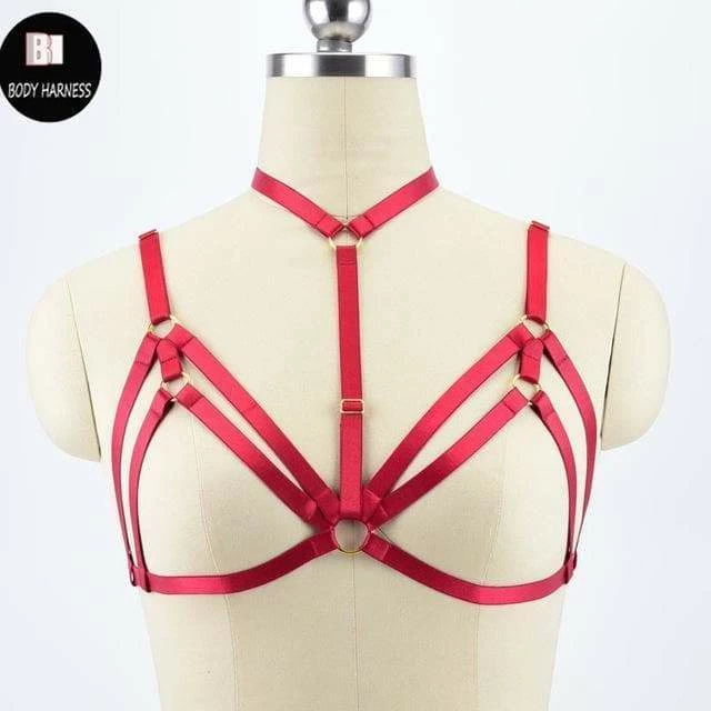 Kinky Cloth BDSM Bra Harness 10 Kinky Cloth BDSM Bra Harness
