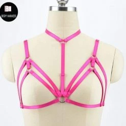 Kinky Cloth BDSM Bra Harness 27 Kinky Cloth BDSM Bra Harness
