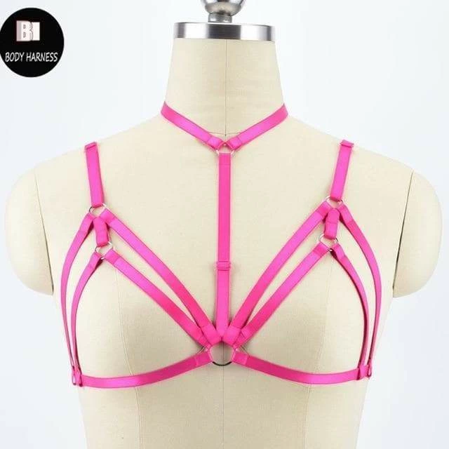 Kinky Cloth BDSM Bra Harness 8 Kinky Cloth BDSM Bra Harness