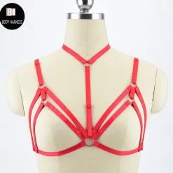 Kinky Cloth BDSM Bra Harness 37 Kinky Cloth BDSM Bra Harness