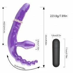 Kinky Cloth Beaded Double Penetration Anal Plug Anal Beads