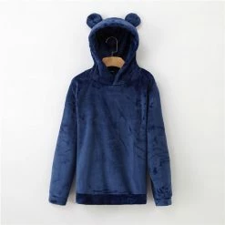Kinky Cloth Bear Ears Sweatshirt Hoodie