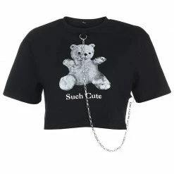 Kinky Cloth Bear With Chains Loose Crop Top Pet Play