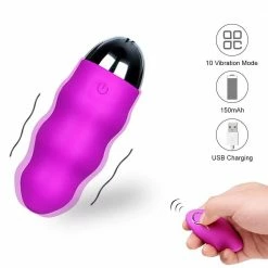 Kinky Cloth Bed Bug 10 Speed Vibrator W/ Wireless Remote Vibrators