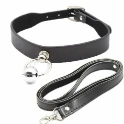 Kinky Cloth BDSM Bell Collar & Leash