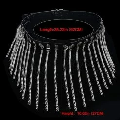 Kinky Cloth Belly Chain Tassel Harness BDSM