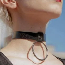 Kinky Cloth BDSM Belt Ring Collar